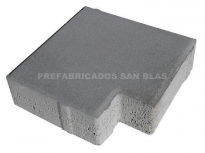Adoquin Lanza 20x20x6 GRIS.
